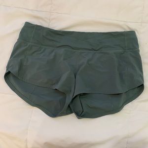Teal lululemon shorts